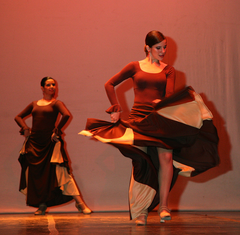 Spanish Dance performer at the End of Course Festival